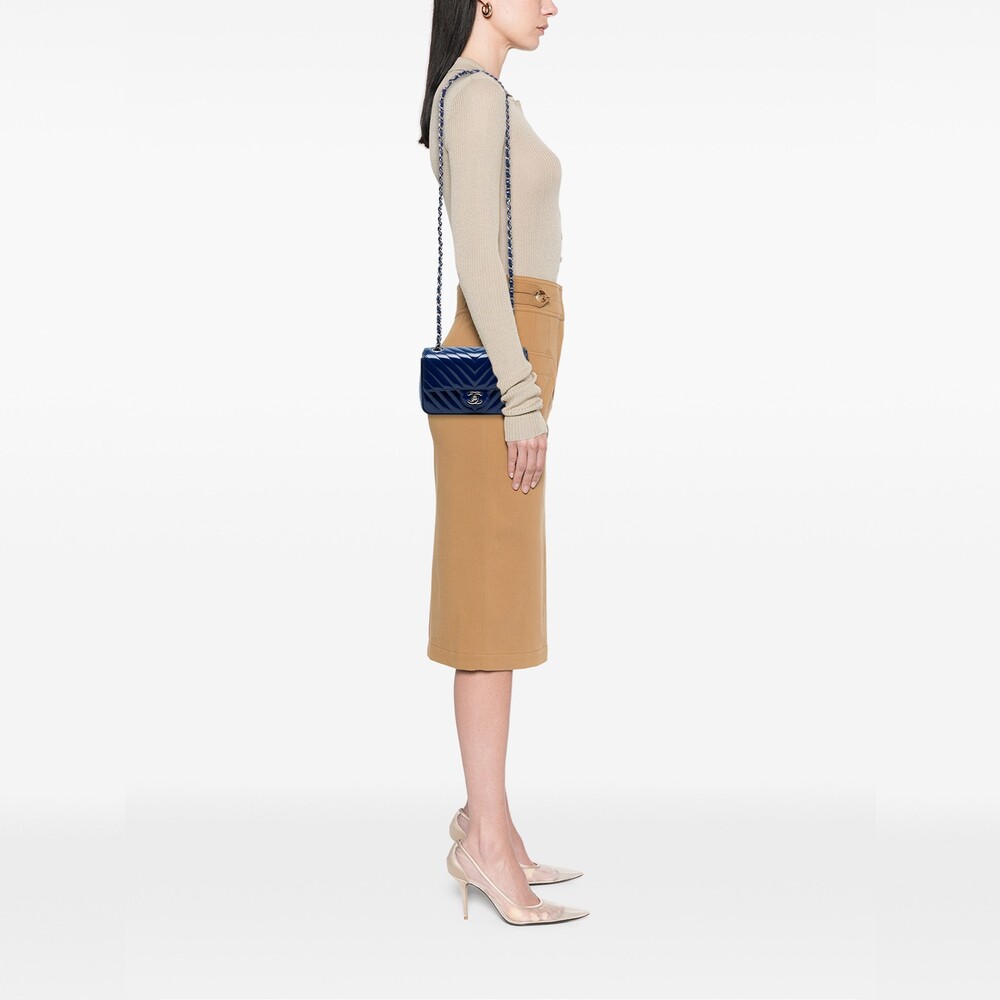 Auth Chanel Mini Rectangular Classic #230505C23B - image 7